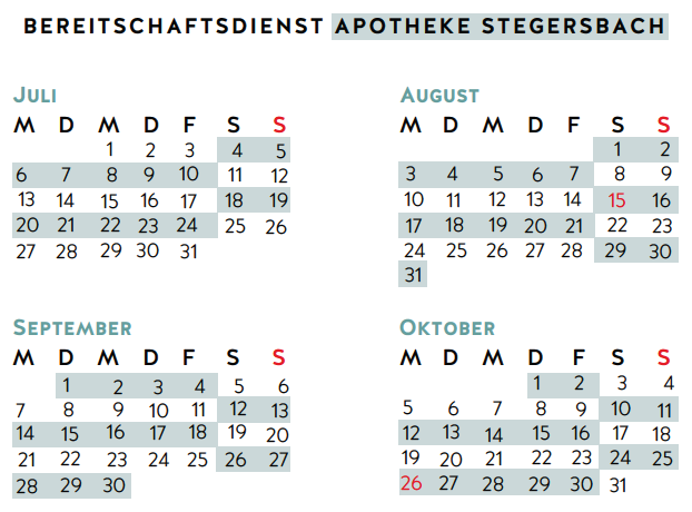 Bereitschaftskalender